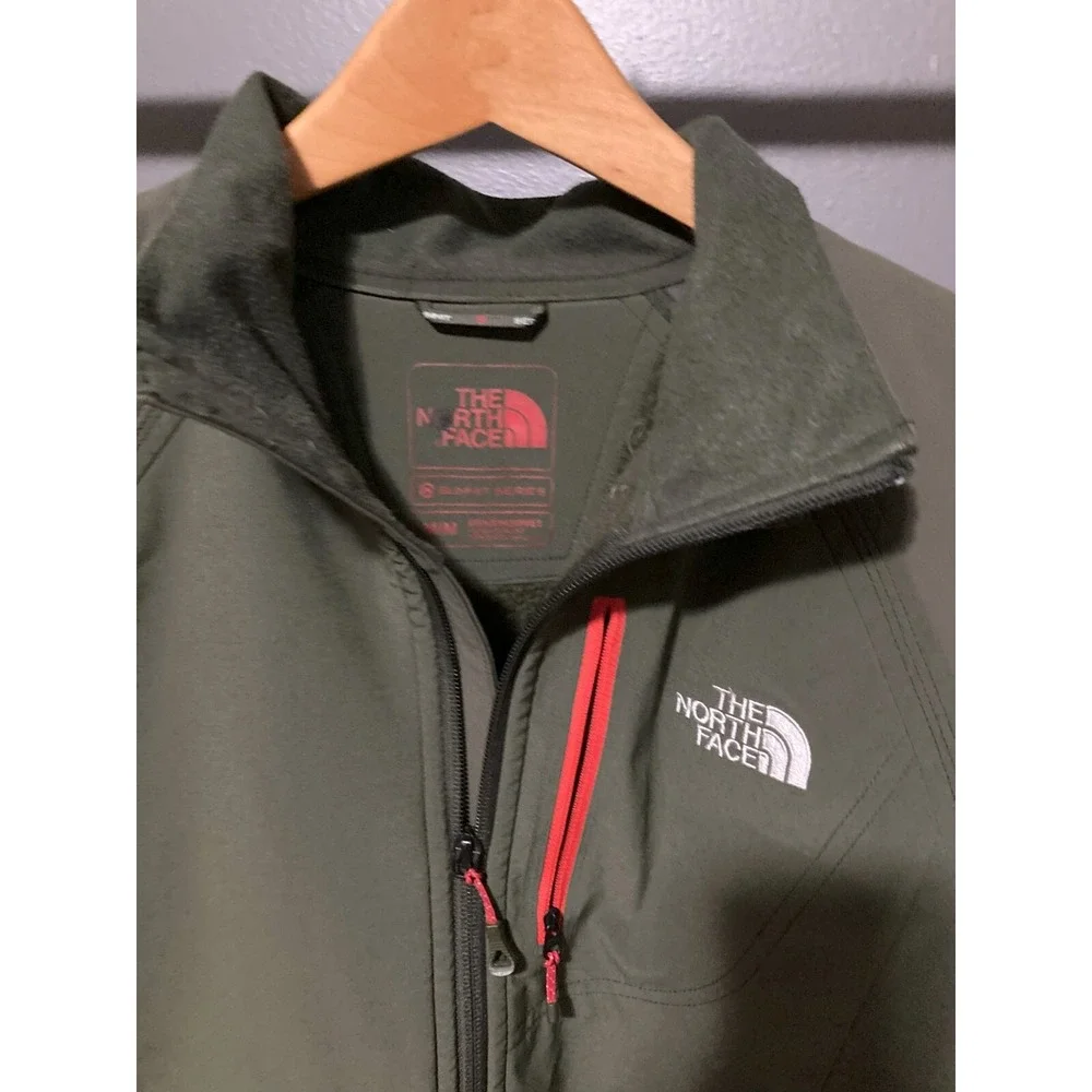 The North Face Summit Series Jacket Mens Medium Olive Green Winter Warm Outdoors